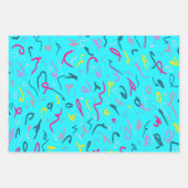 Blauwe afdrukken met 90-inch virussen inpakpapier vel (Voorkant)