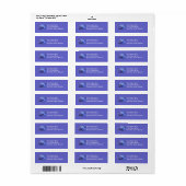 Blauwe Afrikaanse Violet Etiket (Full Sheet)