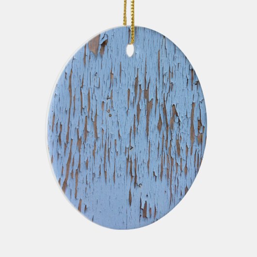 Blauwe afschilfering keramisch ornament (Rechts)