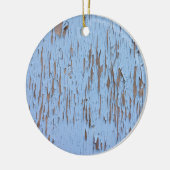 Blauwe afschilfering keramisch ornament (Links)