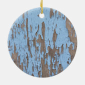 Blauwe afschilfering keramisch ornament (Achterkant)