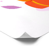 Blauwe afstudeerhoed met boeken poster (Hoek)