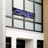 Blauwe afstudeerklas van 2026 spandoek (Buitenkant Gebouw)