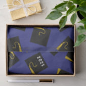 Blauwe Afstuderen Tissuepapier (Geschenk)