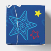 Blauwe afzuigstaarten Patroonbeugel Bedankdoosjes (Bovenkant)