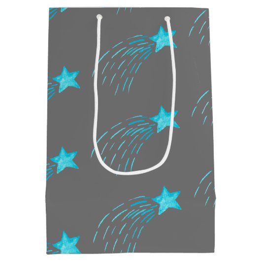 Blauwe afzuigsterren medium cadeauzakje (Achterkant)