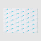 Blauwe afzuigsterren tissuepapier (Voorkant)