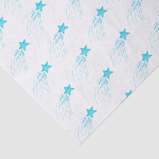 Blauwe afzuigsterren tissuepapier (Detail)