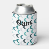 Blauwe Agaat Crescents Blikjeskoeler (Blikje Voorkant)