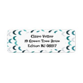 Blauwe Agaat Crescents Etiket (Voorkant)