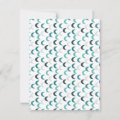 Blauwe Agaat Crescents Notitiekaartje (Voorkant)