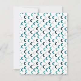 Blauwe Agaat Crescents Notitiekaartje