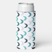 Blauwe Agaat Crescents Seltzer Blikjeskoeler (Seltzer Achterkant)