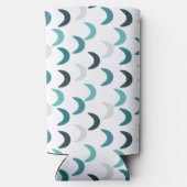 Blauwe Agaat Crescents Seltzer Blikjeskoeler (Achterkant)