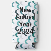 Blauwe Agaat Crescents Seltzer Blikjeskoeler (Voorkant)