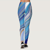 Blauwe Agaat Geïnspireerd Leggings (Achterkant)