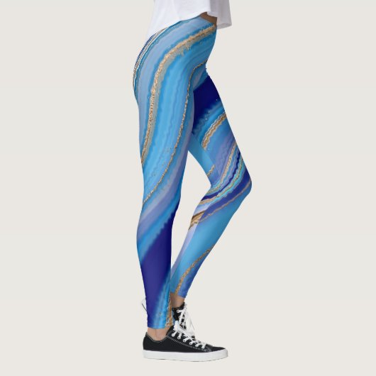 Blauwe Agaat Geïnspireerd Leggings (Rechts)