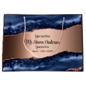 Blauwe agaat koper groot cadeauzakje (Voorkant)