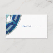 Blauwe Agaat Wedding Place kaarten Plaatskaartje (Achterkant)