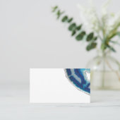Blauwe Agaat Wedding Place kaarten Plaatskaartje (Staand voorkant)