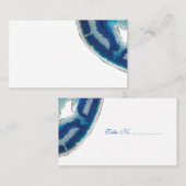 Blauwe Agaat Wedding Place kaarten Plaatskaartje (Voorkant / Achterkant)