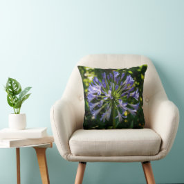 Blauwe Agapanthus bloemen Kussen