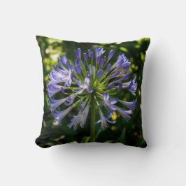 Blauwe Agapanthus bloemen Kussen