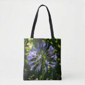 Blauwe Agapanthus bloemen Tote Bag (Voorkant)