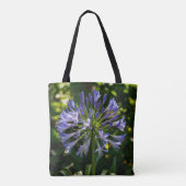 Blauwe Agapanthus bloemen Tote Bag (Achterkant)