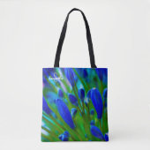 Blauwe Agapanthus boodschappentas Tote Bag (Voorkant)