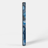 Blauwe Agate Geode Slices iPhone Hoesje (Rechterkant)