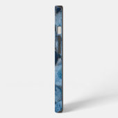 Blauwe Agate Geode Slices iPhone Hoesje (Linkerkant)