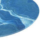 Blauwe Agate Marble Abstract Snijplank (Hoek)