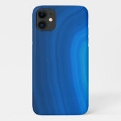 Blauwe Agate Stone Case-Mate iPhone Case (Achterkant)