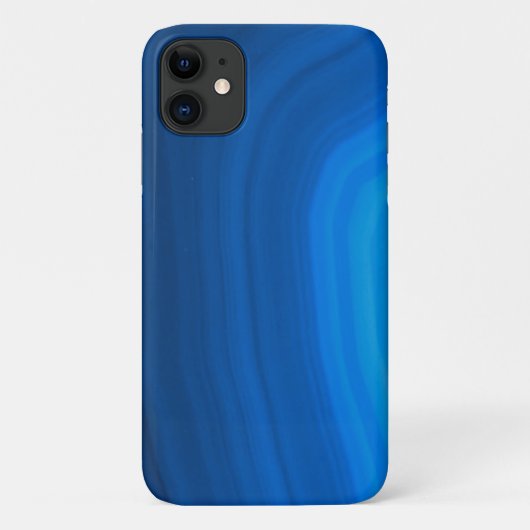Blauwe Agate Stone Case-Mate iPhone Case (Achterkant)