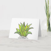 Blauwe agave-kaart kaart (Achterkant)