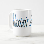 Blauwe Alastair Naam, Koffiemok (Voorkant links)