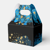 Blauwe alcohol inkt Sweet 16 Bedankdoosjes (Achterkant)