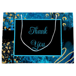 Blauwe alcohol inkt Sweet 16 Groot Cadeauzakje