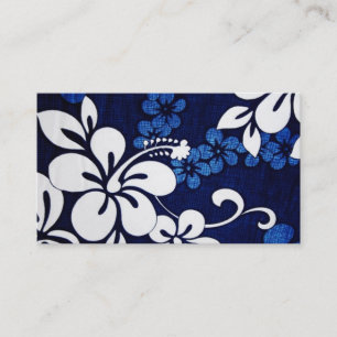 Blauwe Aloha Hawaï Visitekaartje