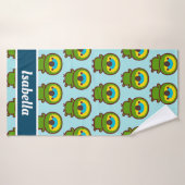 Blauwe Amazone Badhanddoek (Badhanddoek)