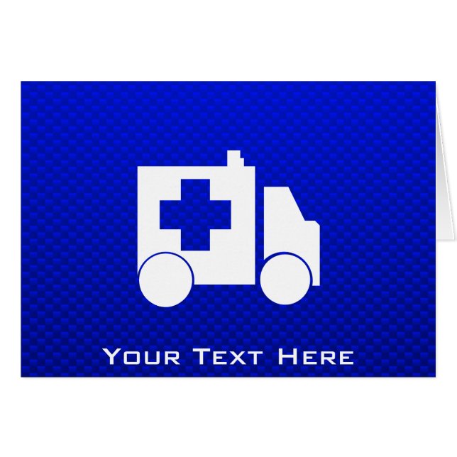 Blauwe Ambulance (Voorkant Horizontaal)