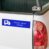 Blauwe Ambulance Bumpersticker (Op Truck)