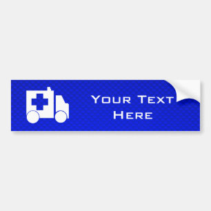 Blauwe Ambulance Bumpersticker