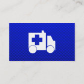 blauwe ambulance visitekaartje (Achterkant)