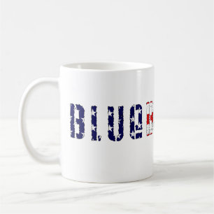 Blauwe Amerikaanse vlag Koffiemok