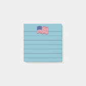 Blauwe Amerikaanse vlag Post Het Noteert Gift Post-it® Notes (Voorkant)