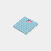 Blauwe Amerikaanse vlag Post Het Noteert Gift Post-it® Notes (Schuin)