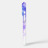 Blauwe Amethist Gouden Alcoholinkt Case-Mate iPhone Case (Achterkant / Links)