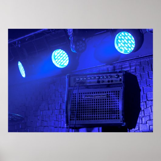 Blauwe ampul poster (Voorkant)